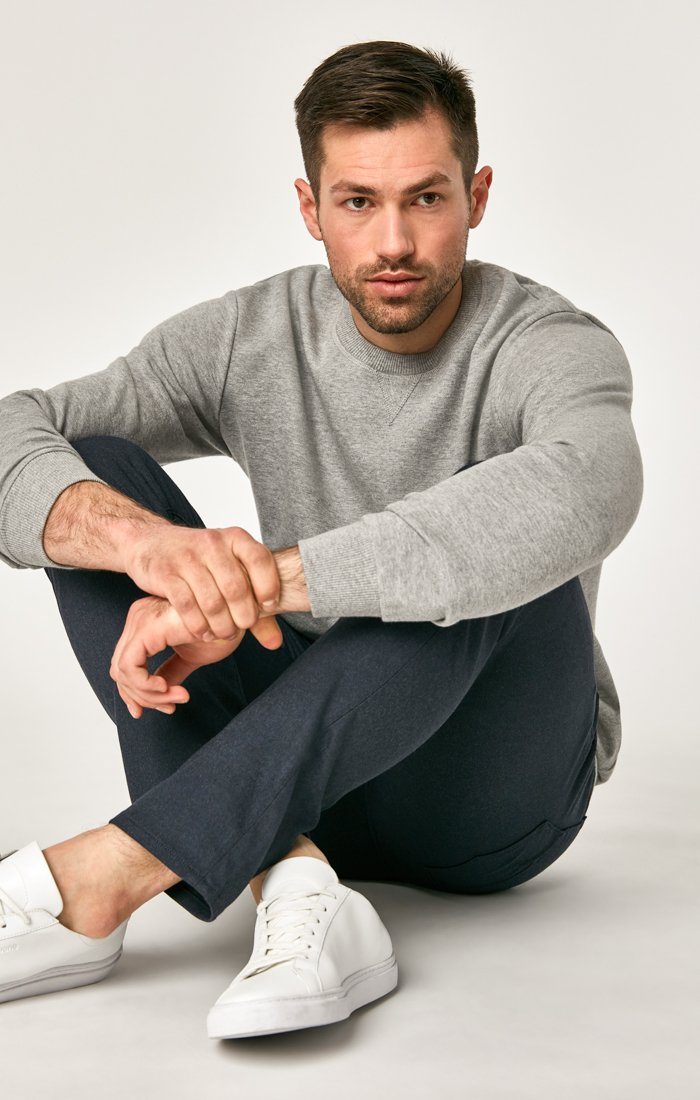 MARCUS SLIM STRAIGHT LEG IN NAVY FEATHER TWEED - Mavi Jeans