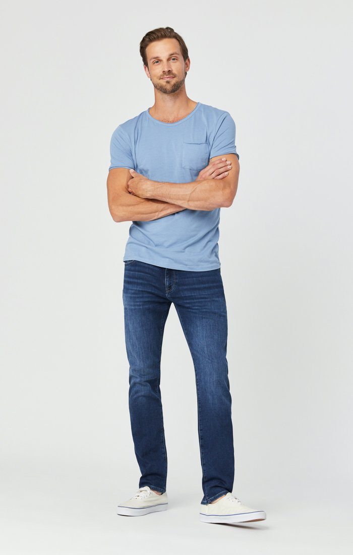 JAKE SLIM LEG JEANS IN DARK INDIGO ATHLETIC - Mavi Jeans