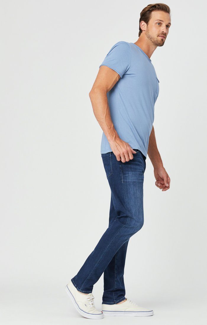 JAKE SLIM LEG JEANS IN DARK INDIGO ATHLETIC - Mavi Jeans
