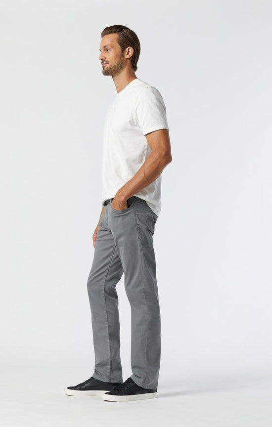 Mavi Men's Zach Straight Leg in Grey Twill