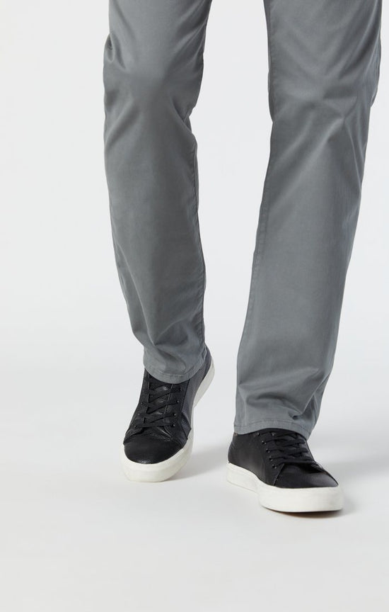 Mavi Men's Zach Straight Leg in Grey Twill