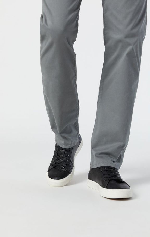 Mavi Men's Zach Straight Leg in Grey Twill