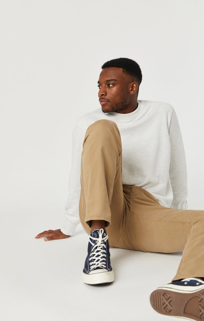 ZACH STRAIGHT LEG IN BRITISH KHAKI TWILL - Mavi Jeans