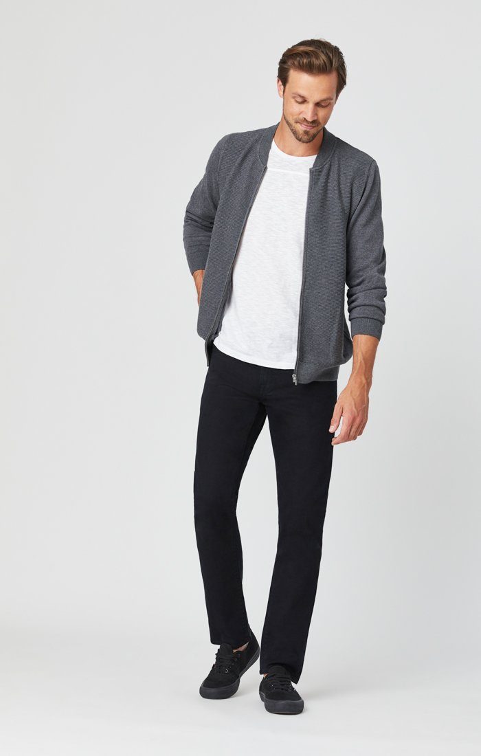 ZACH STRAIGHT LEG IN BLACK WILLIAMSBURG - Mavi Jeans