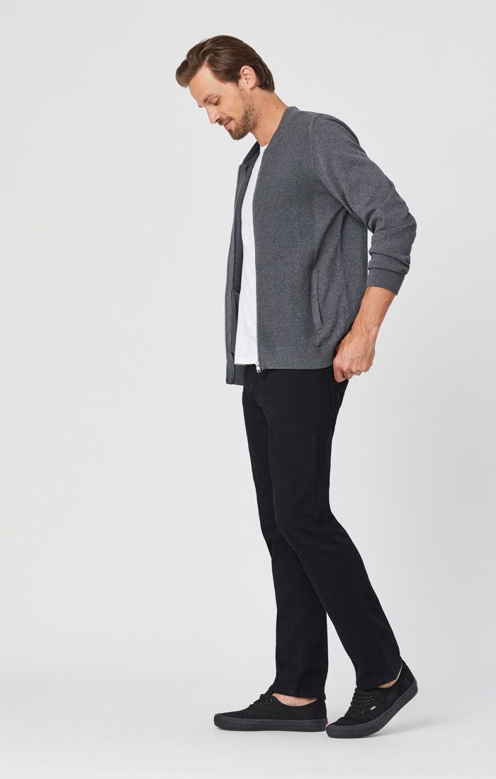 ZACH STRAIGHT LEG IN BLACK WILLIAMSBURG - Mavi Jeans