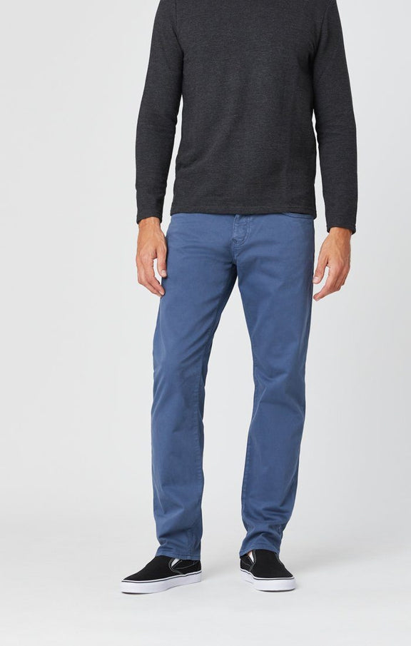 Mavi Men's Zach Straight Leg in Vintage Indigo Sateen Twill