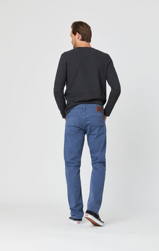 Mavi Men's Zach Straight Leg in Vintage Indigo Sateen Twill