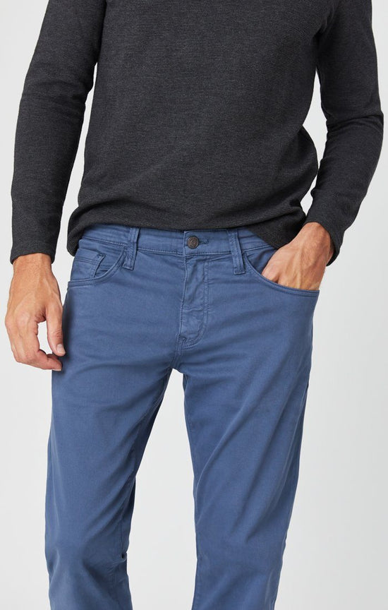 Mavi Men's Zach Straight Leg in Vintage Indigo Sateen Twill