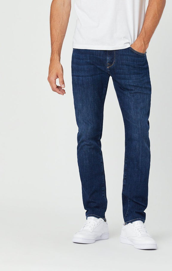 Mavi Men's Zach Straight Leg Jeans In Dark Feather Blue