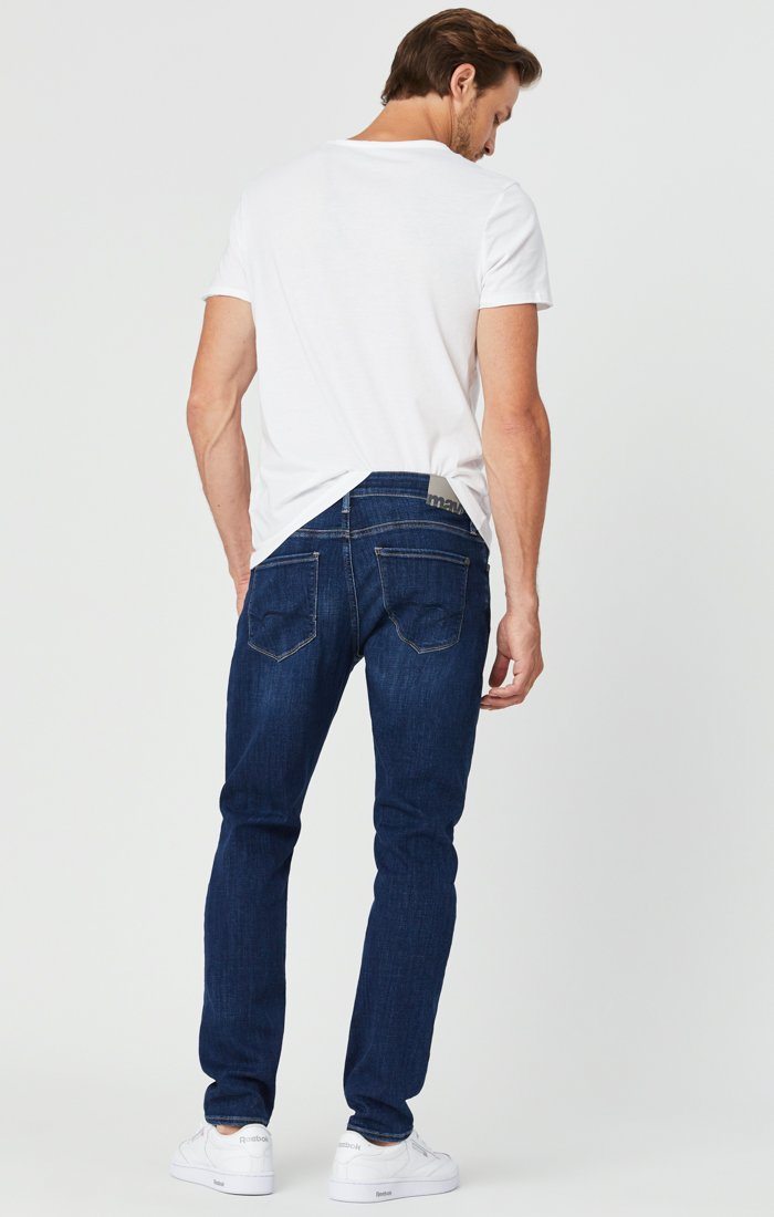 ZACH STRAIGHT LEG JEANS IN DARK FEATHER BLUE - Mavi Jeans