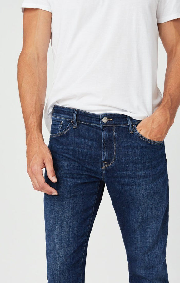 Mavi Men's Zach Straight Leg Jeans In Dark Feather Blue