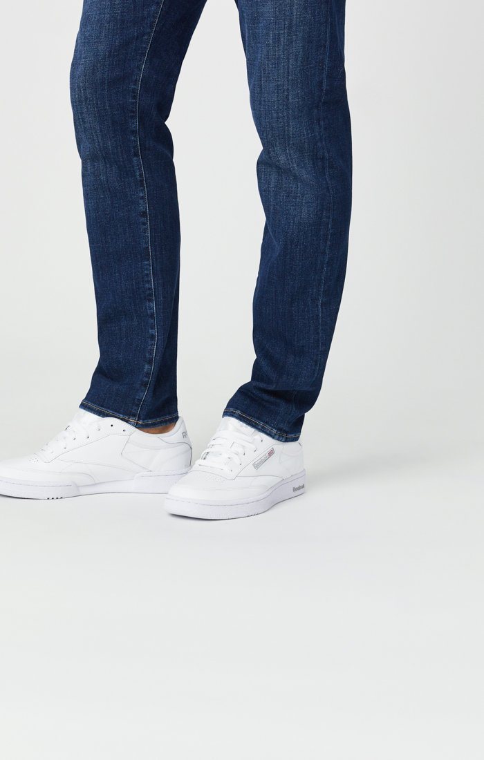ZACH STRAIGHT LEG JEANS IN DARK FEATHER BLUE - Mavi Jeans