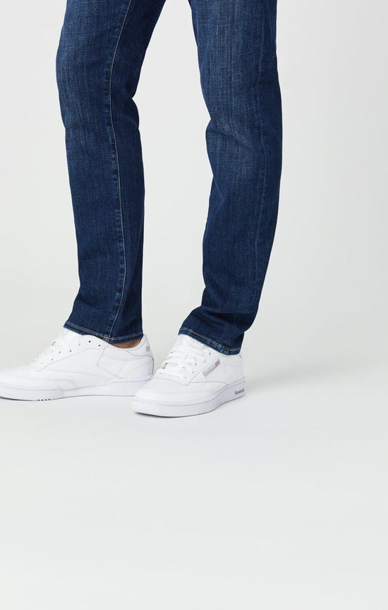 Mavi Men's Zach Straight Leg Jeans In Dark Feather Blue