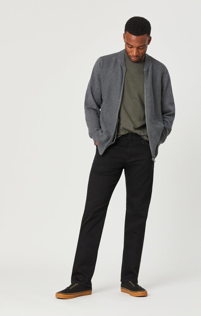 ZACH STRAIGHT LEG IN DOUBLE BLACK SUPERMOVE - Mavi Jeans