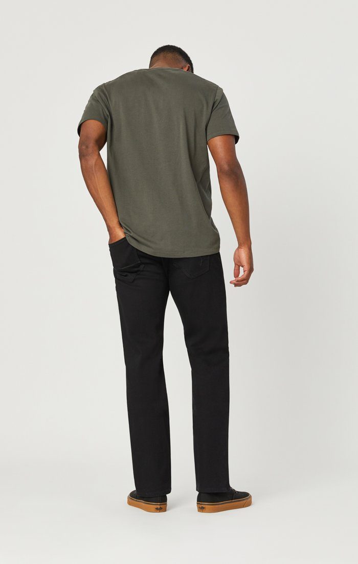 Mavi Men's Zach Straight Leg Jeans In Double Black SuperMove