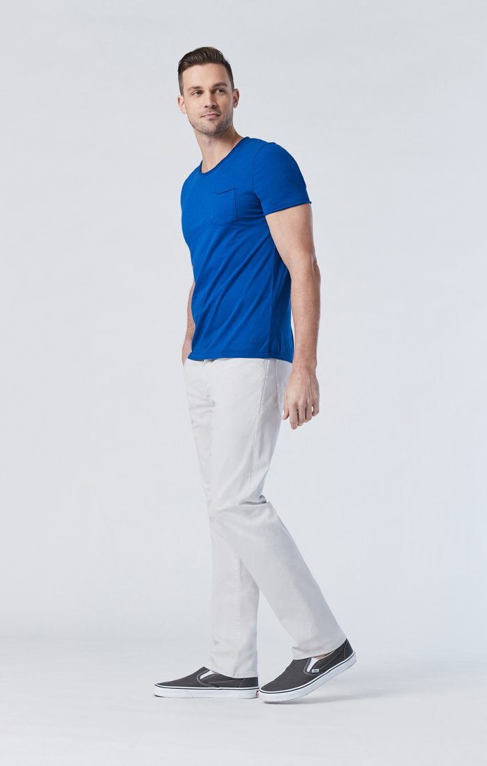 ZACH STRAIGHT LEG IN OYSTER MUSHROOM TWILL - Mavi Jeans