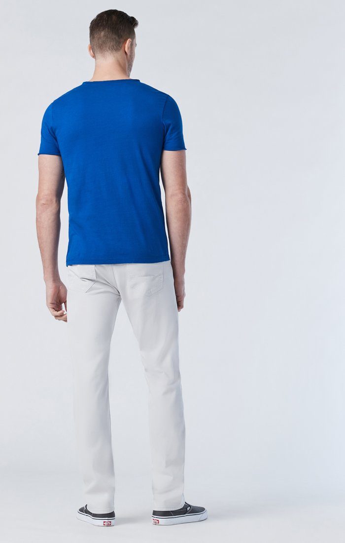ZACH STRAIGHT LEG IN OYSTER MUSHROOM TWILL - Mavi Jeans