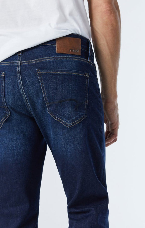 Mavi Men's Zach Straight Leg Jeans In Dark Blue Nashville