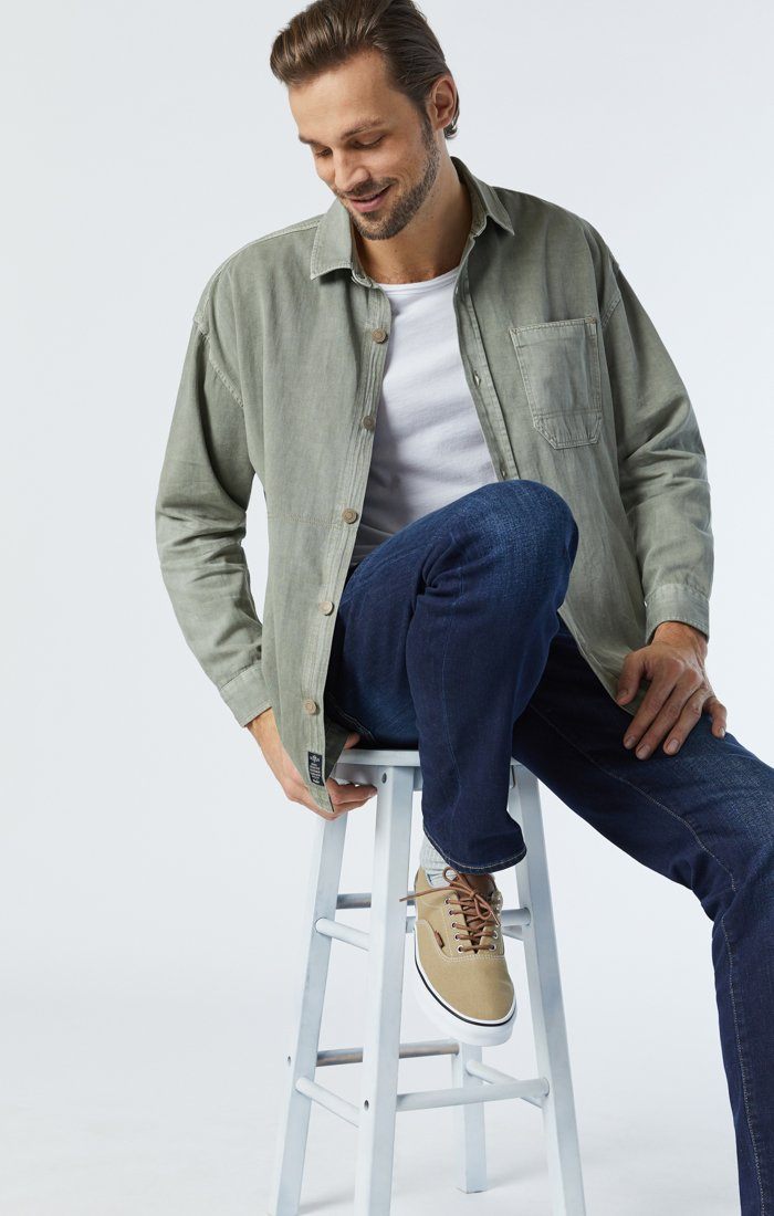 Mavi Men's Zach Straight Leg In Dark Blue Nashville – Mavi Jeans