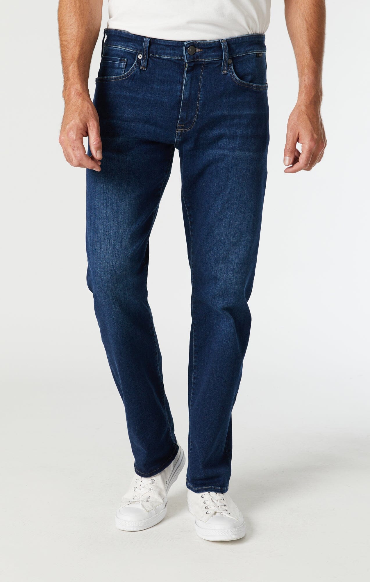 Mavi Men's Zach Straight Leg Jeans In Dark Brushed Athletic