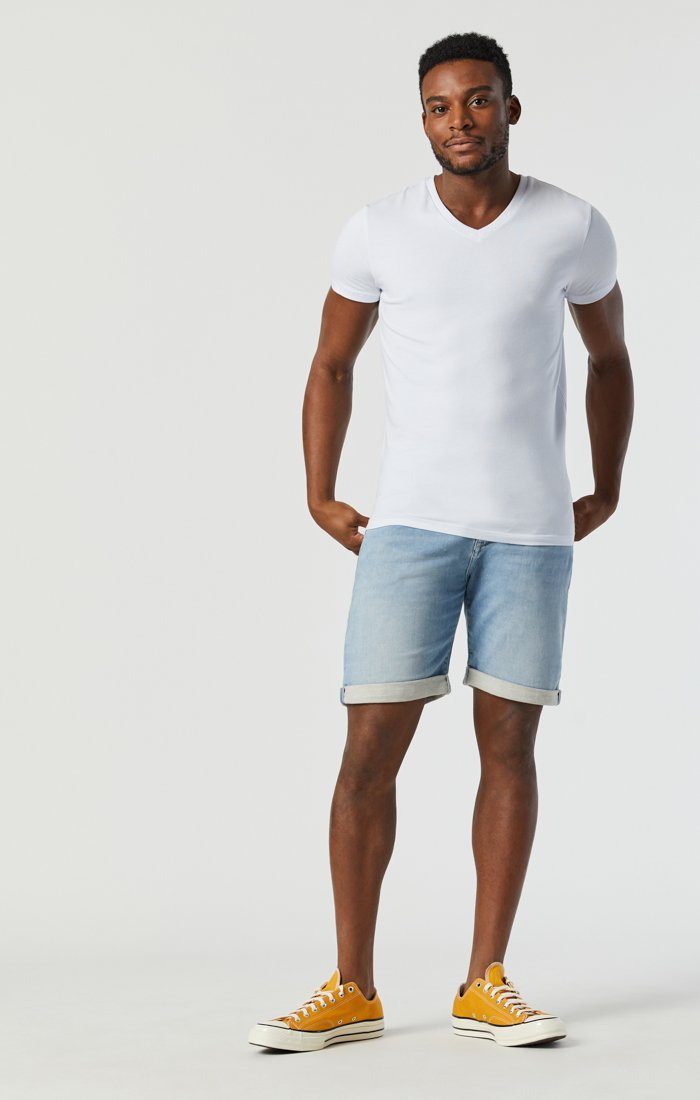 BRIAN SHORTS IN LIGHT BRUSHED ATHLETIC - Mavi Jeans