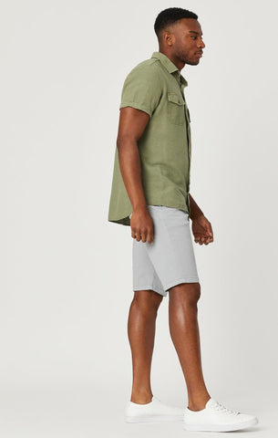 Mavi Men's Jacob Shorts In British Khaki Twill