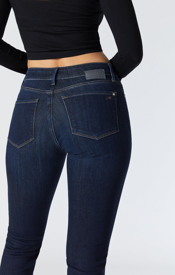 Mavi Women's Molly Mid Rise Bootcut in Deep Supersoft