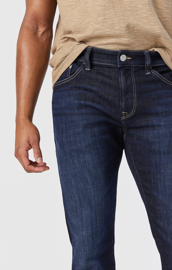 JAKE SLIM LEG IN RINSE BRUSHED FEATHER BLUE - Mavi Jeans
