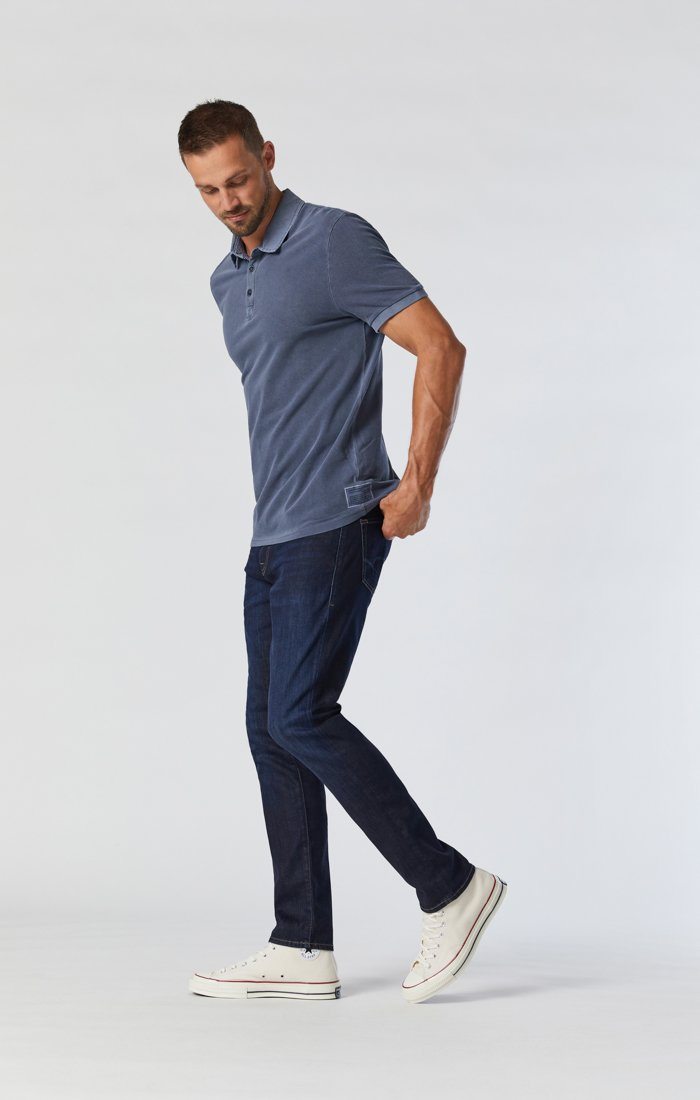 Mavi Men's Jake Slim Leg In Rinse Brushed Williamsburg