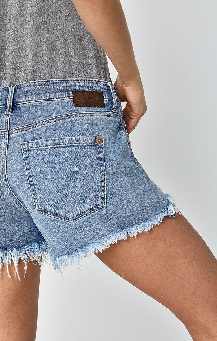 Vintage 80s Denim Shorts Mens 36 Jorts Medium Wash Jeans Distressed Cut Off  | eBay