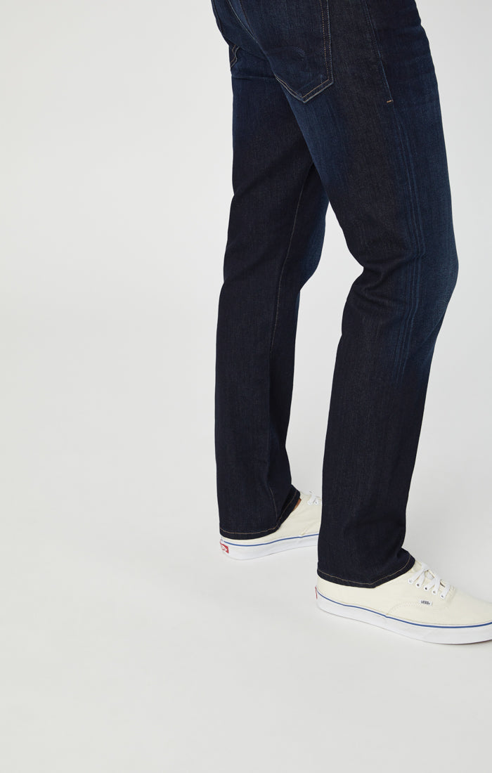 Mavi Men\'s Zach Straight Leg In Rinse Brushed Williamsburg | Straight-Fit Jeans
