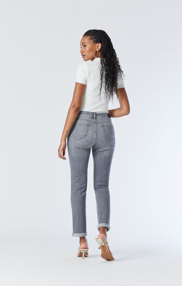 Buy Blue High Rise Distressed Boyfriend Jeans for Women - ONLY