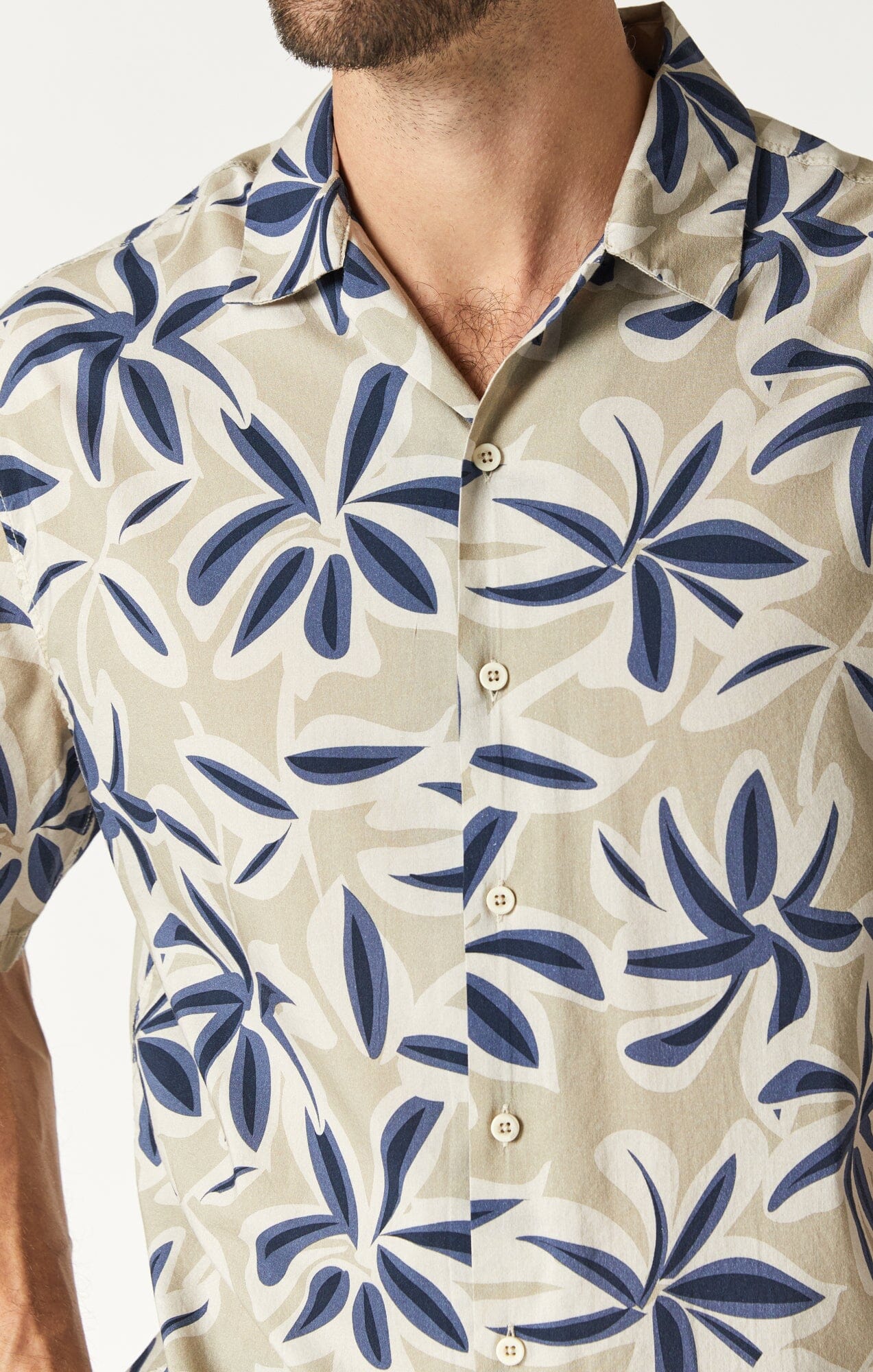 PRINTED SHIRT IN SILVER LINING - Mavi Jeans