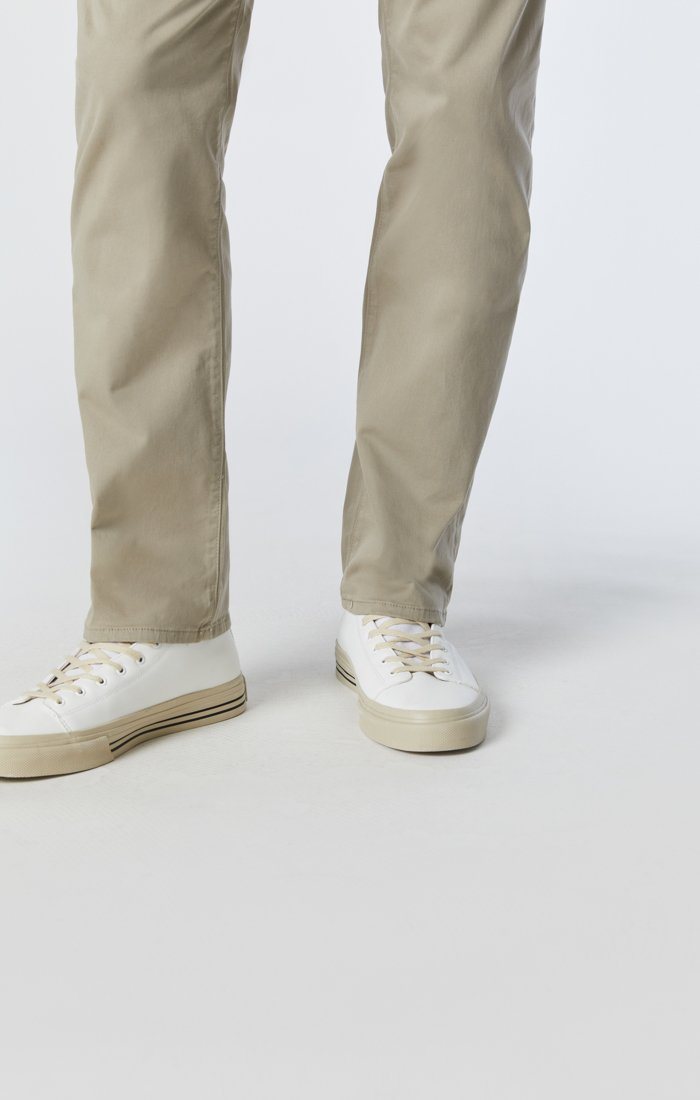 Mavi Men's Zach Straight Leg in Beige Twill