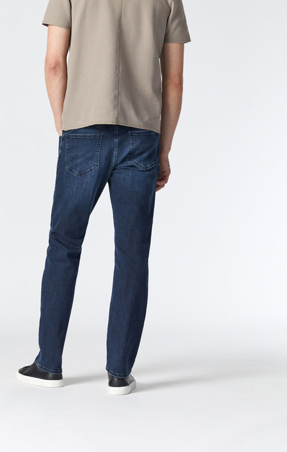 Mavi Men's Zach Straight Leg In Mid Tonal Ink Williamsburg