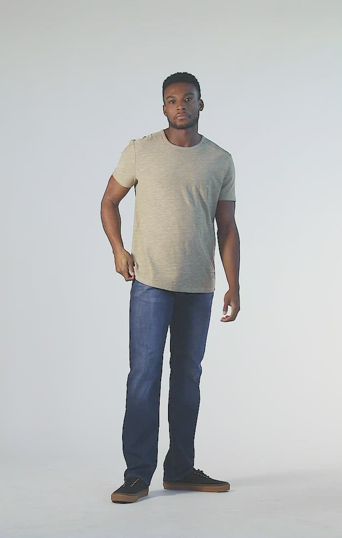 ZACH STRAIGHT LEG IN DARK BRUSHED WILLIAMSBURG - Mavi Jeans