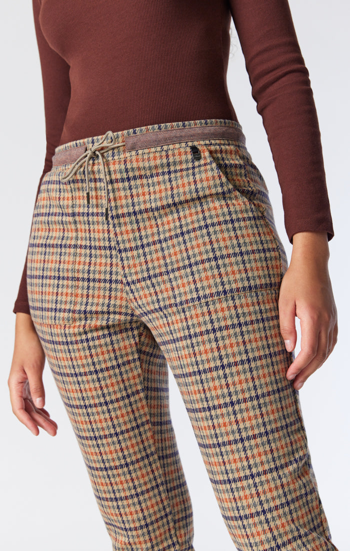 Mavi Women's Raisa Pants In Colored Check