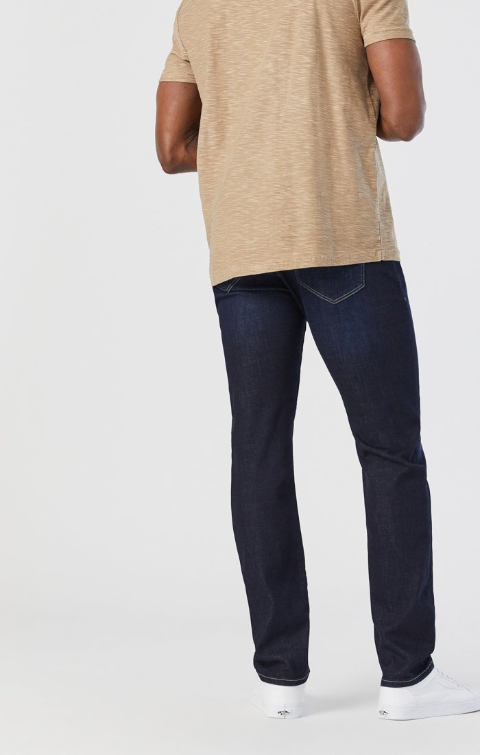 JAKE SLIM LEG IN RINSE BRUSHED FEATHER BLUE - Mavi Jeans