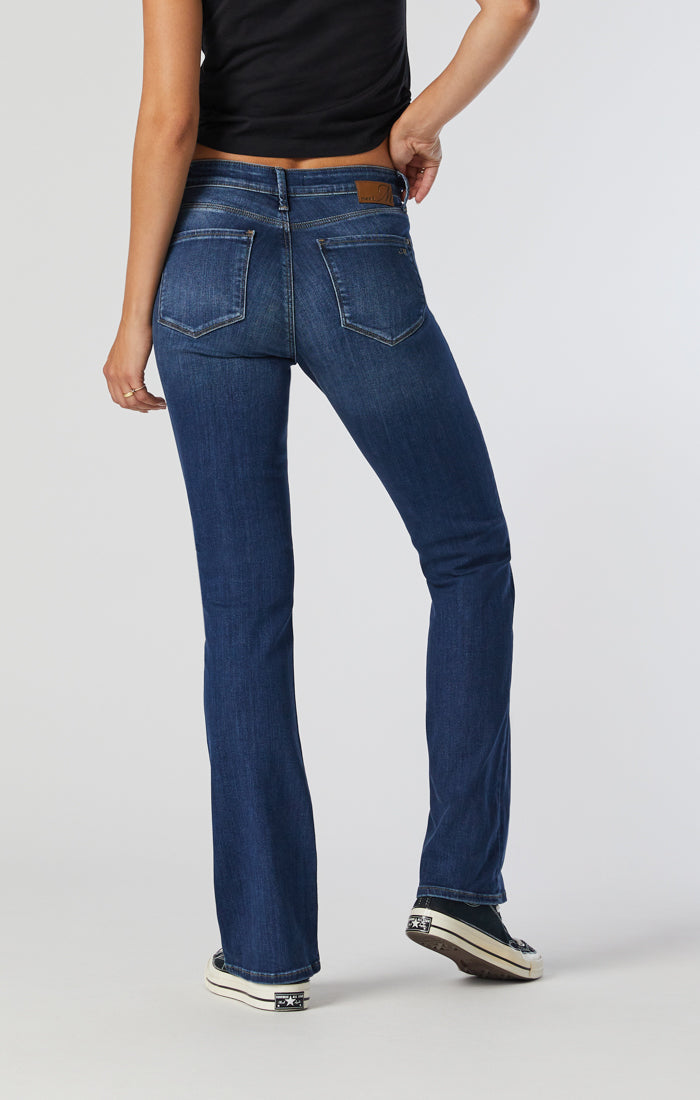 Blue High Rise Ray Bootcut Jeans|222523301