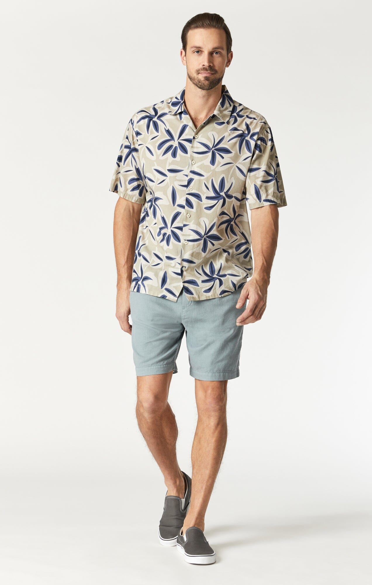 PRINTED SHIRT IN SILVER LINING - Mavi Jeans