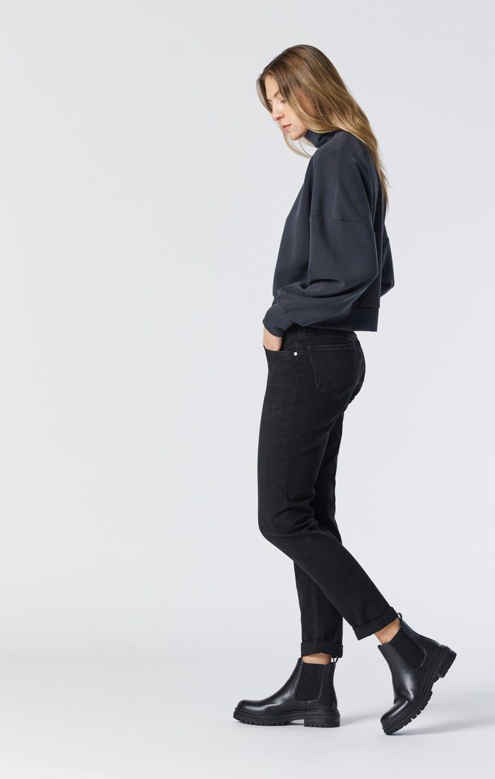 KATHLEEN SLIM BOYFRIEND IN BLACK FEATHER BLUE - Mavi Jeans