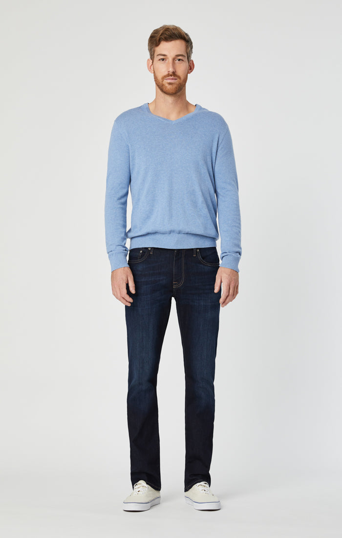 ZACH STRAIGHT LEG IN RINSE BRUSHED WILLIAMSBURG - Mavi Jeans