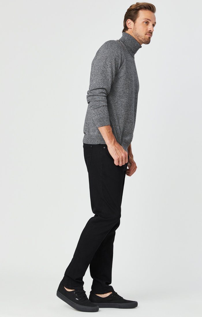 JAKE SLIM LEG JEANS IN DOUBLE BLACK SUPERMOVE - Mavi Jeans