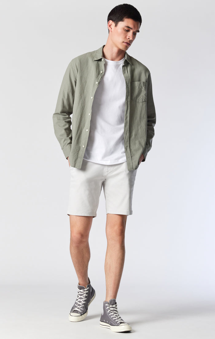 NOAH SHORTS IN OYSTER MUSHROOM TWILL - Mavi Jeans