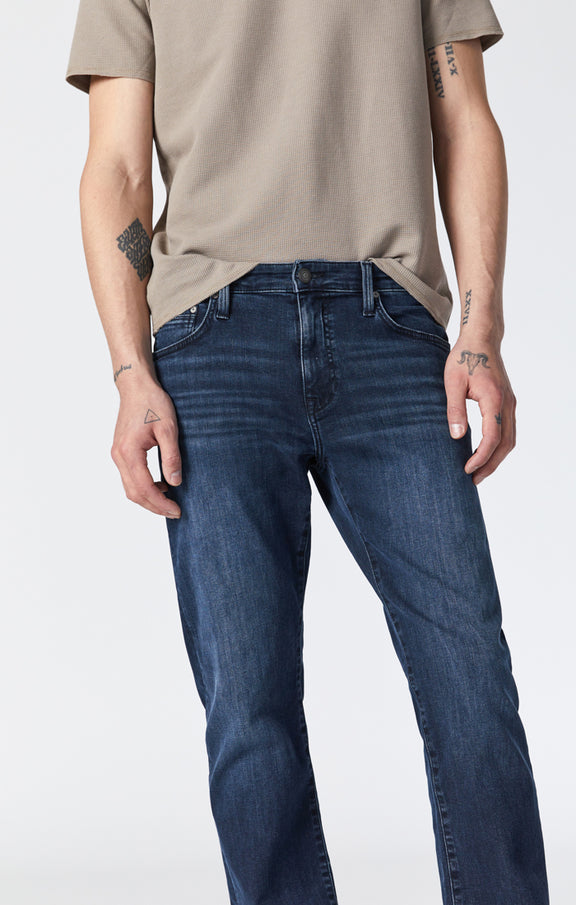 Mavi Men's Zach Straight Leg In Mid Tonal Ink Williamsburg
