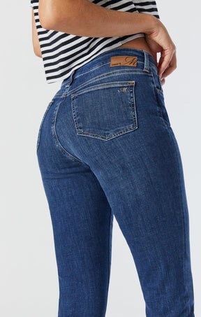 Mavi Women's Kathleen Slim Boyfriend Jeans In Mid Feather Blue