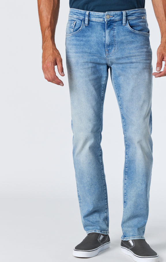 Mavi Men's Zach Straight Leg In Light Foggy Feather Blue