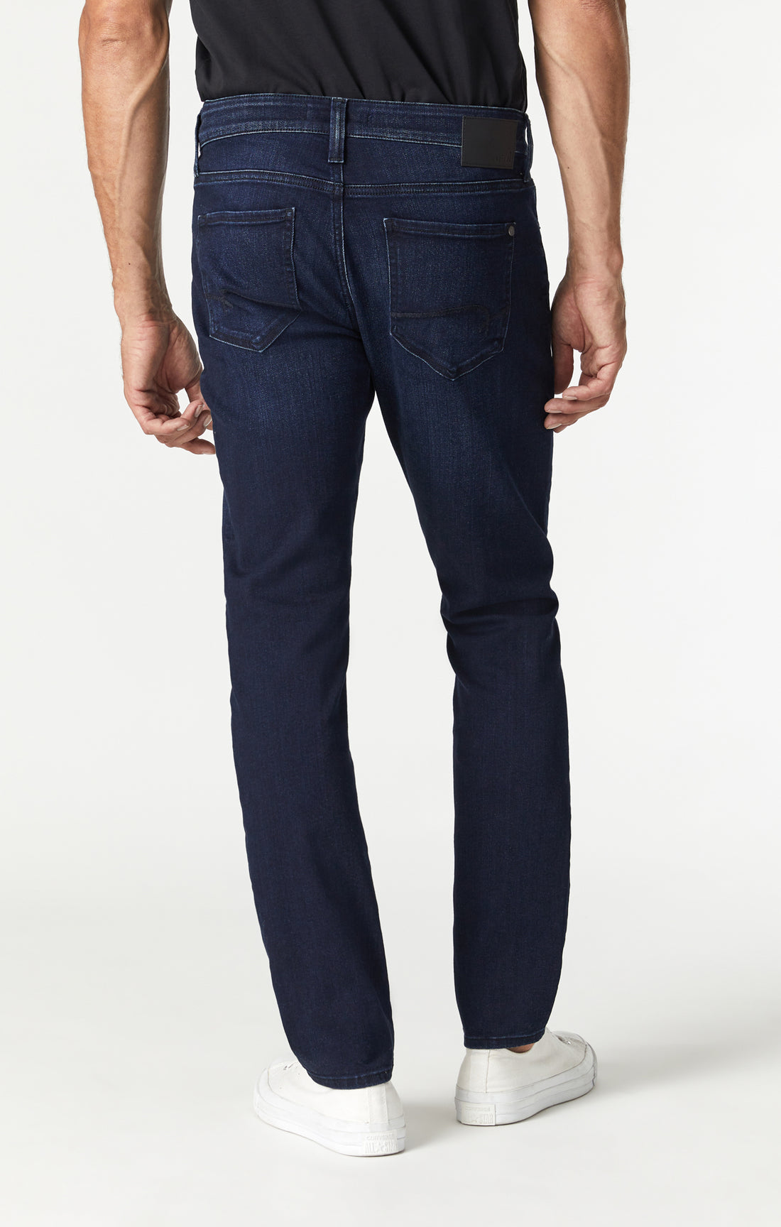 Mavi Men's Zach Straight Leg In Deep Blue Black Tonal Williamsburg