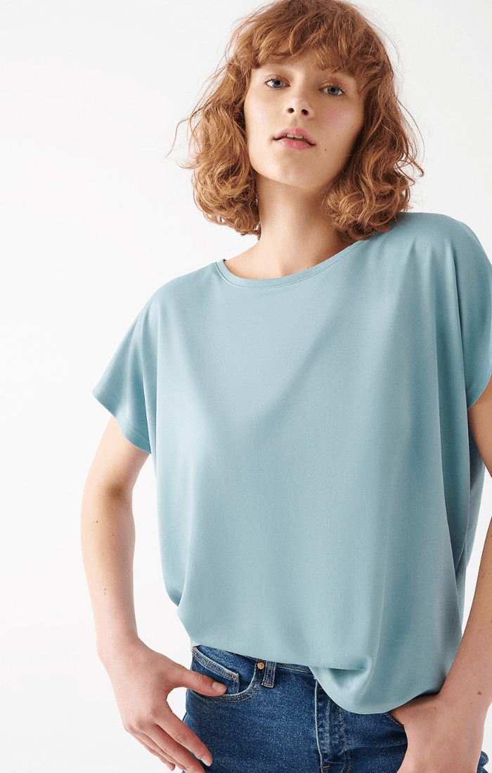 Mavi Women\'s Short Sleeve T-Shirt In Light Blue