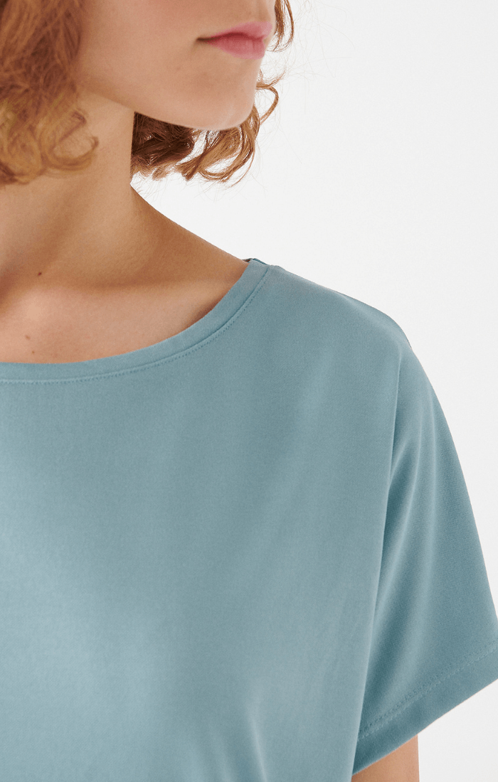 T-Shirt Sleeve Light In Women\'s Short Mavi Blue